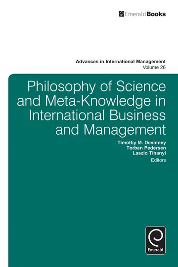 Cover of Philosophy of Science and Meta-Knowledge in International Business and Management