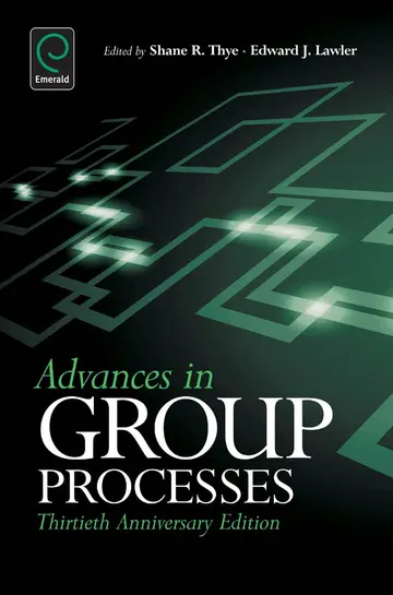 Cover of Advances in Group Processes