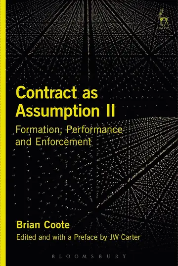 Cover of Contract as Assumption 11
