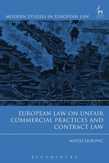 Cover of European Law on Unfair Commercial Practices and Contract Law