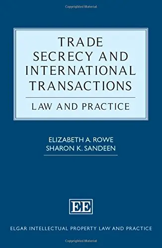 Cover of Trade Secrecy and International Transactions