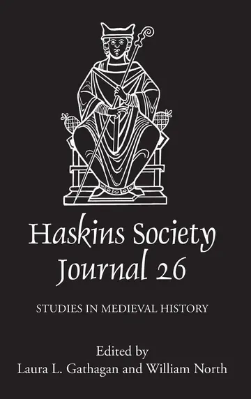 Cover of The Haskins Society Journal 26 – 2014. Studies in Medieval History