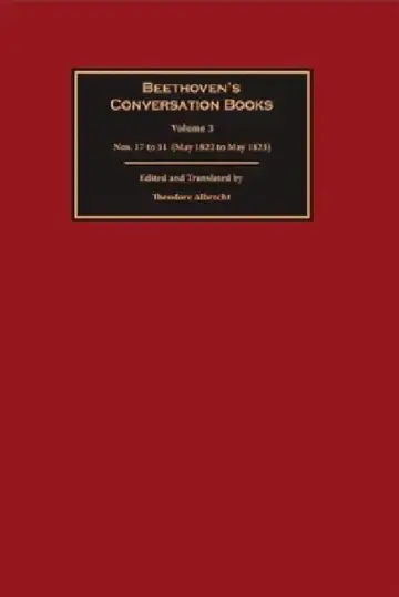 Cover of Beethoven's Conversation Books Volume 3