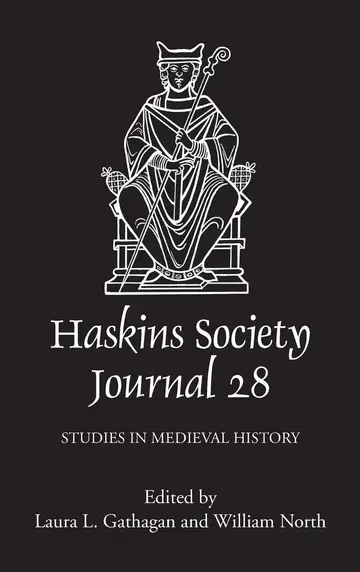 Cover of The Haskins Society Journal 28 – 2016. Studies in Medieval History