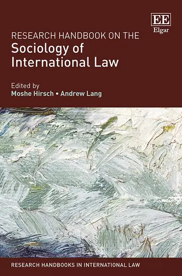 Cover of Research Handbook on the Sociology of International Law