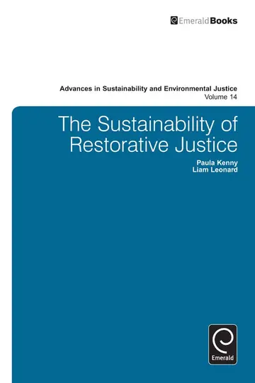 Cover of The Sustainability of Restorative Justice