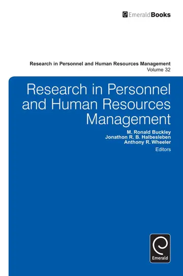 Cover of Research in Personnel and Human Resources Management
