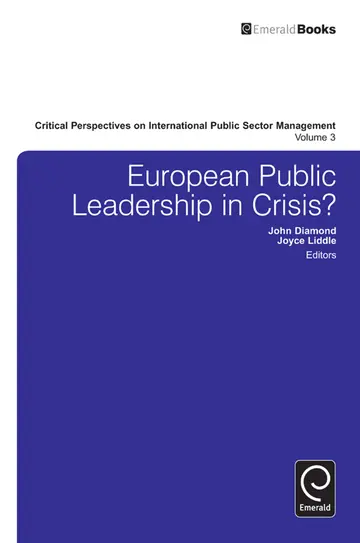Cover of European Public Leadership in Crisis?