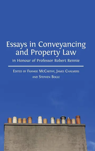 Cover of Essays in Conveyancing and Property Law in Honour of Professor Robert Rennie