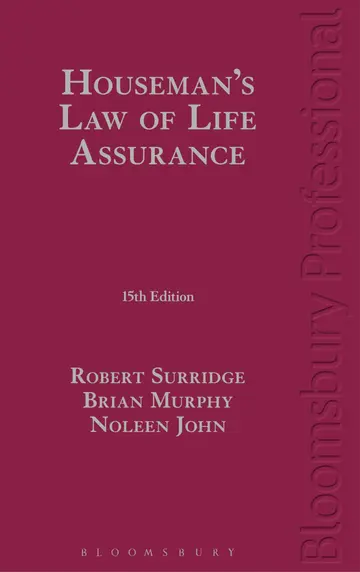 Cover of Houseman's Law of Life Assurance