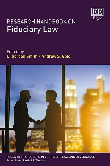 Cover of Research Handbook on Fiduciary Law