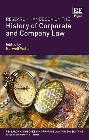 Cover of Research Handbook on the History of Corporate and Company Law