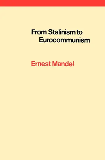 Cover of From Stalinism to Eurocommunism