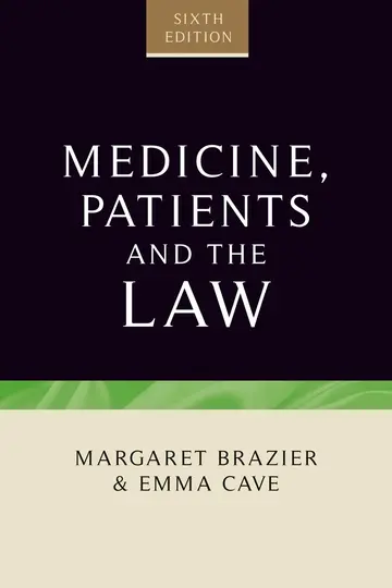 Cover of Medicine, Patients and the Law