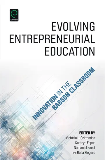 Cover of Evolving Entrepreneurial Education