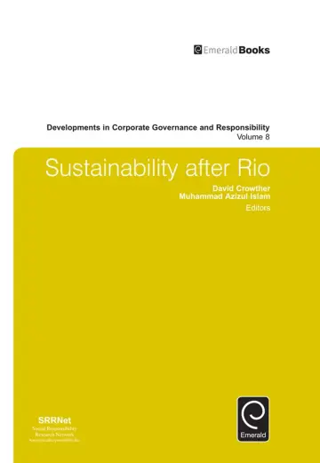 Cover of Sustainability after Rio