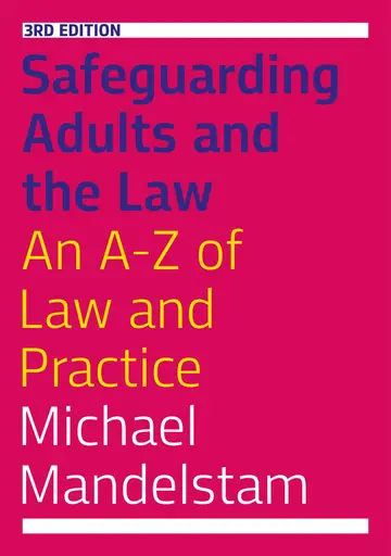 Cover of Safeguarding Adults and the Law Third Edition