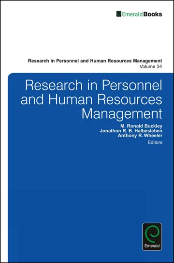 Cover of Research in Personnel and Human Resources Management