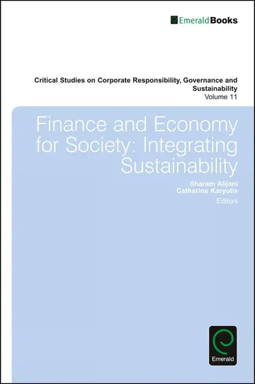 Cover of Finance and Economy for Society