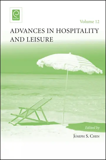 Cover of Advances in Hospitality and Leisure