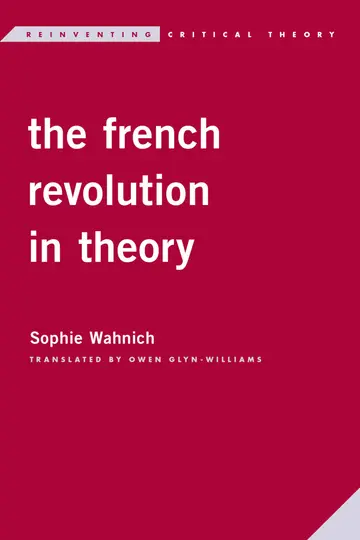Cover of The French Revolution in Theory