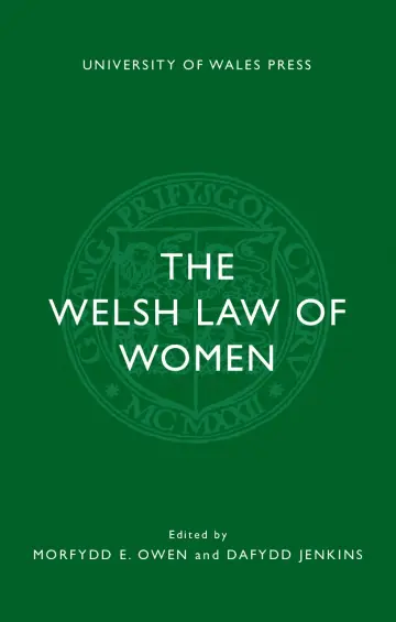 Cover of The Welsh Law of Women