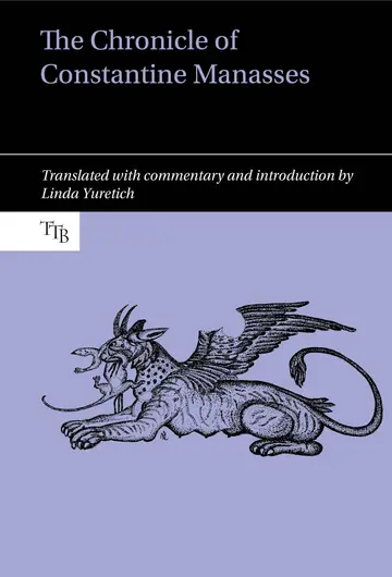 Cover of The Chronicle of Constantine Manasses