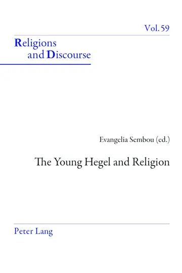 Cover of The Young Hegel and Religion