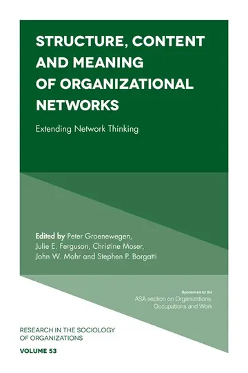Cover of Structure, Content and Meaning of Organizational Networks