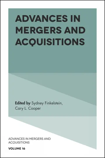 Cover of Advances in Mergers and Acquisitions