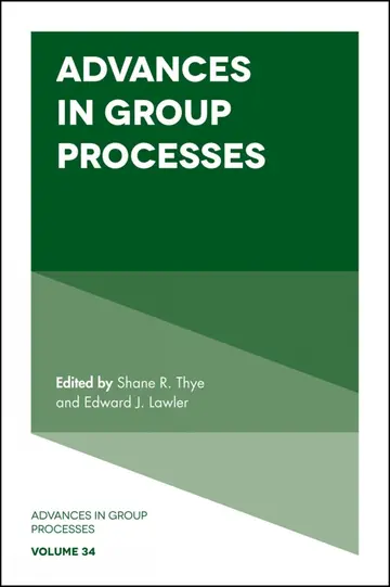 Cover of Advances in Group Processes
