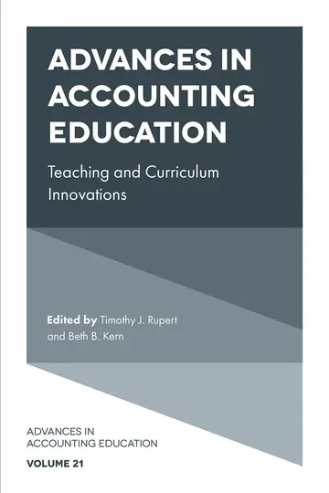 Cover of Advances in Accounting Education