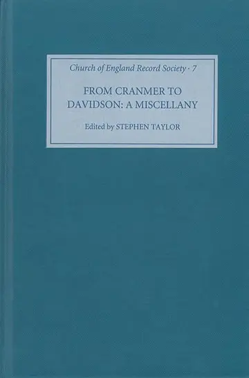 Cover of From Cranmer to Davidson