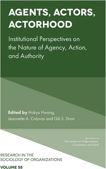 Cover of Agents, Actors, Actorhood