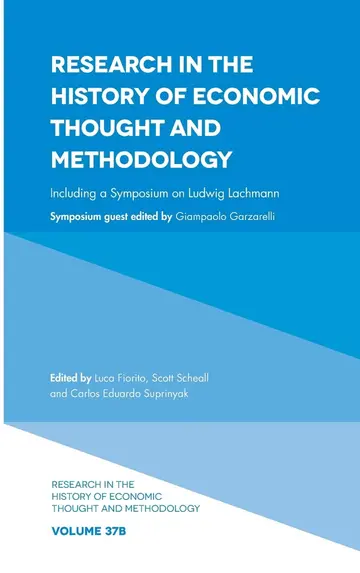 Cover of Including a Symposium on Ludwig Lachmann