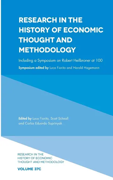 Cover of Including a Symposium on Robert Heilbroner at 100