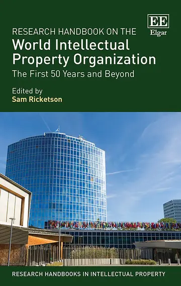 Cover of Research Handbook on the World Intellectual Property Organization