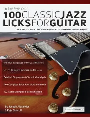 Cover of 100 Classic Jazz Licks for Guitar