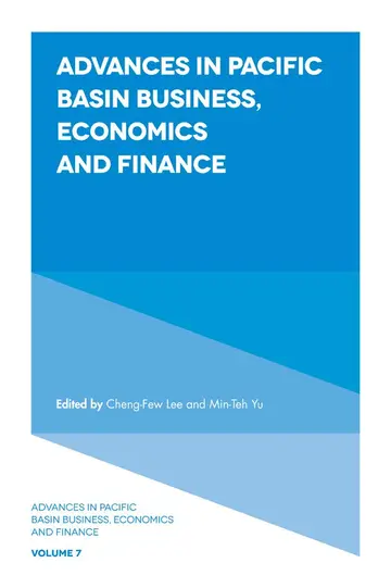 Cover of Advances in Pacific Basin Business, Economics and Finance