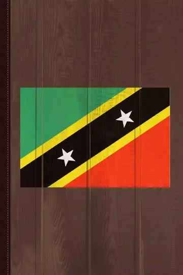 Cover of Saint Kitts and Nevis Flag Journal Notebook