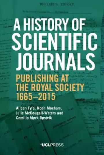Cover of A History of Scientific Journals