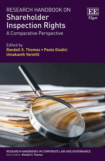 Cover of Research Handbook on Shareholder Inspection Rights