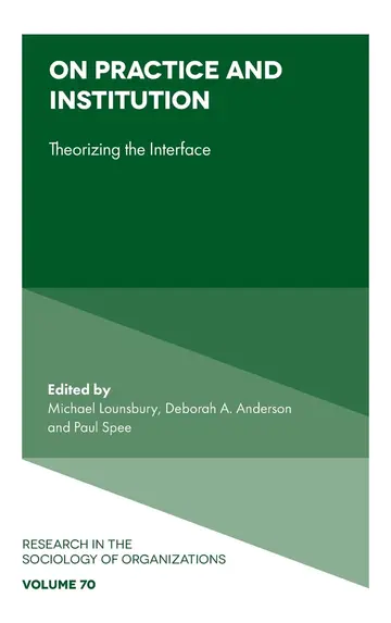 Cover of On Practice and Institution