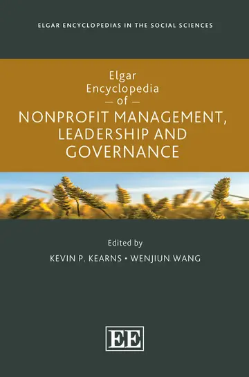 Cover of Elgar Encyclopedia of Nonprofit Management, Leadership and Governance