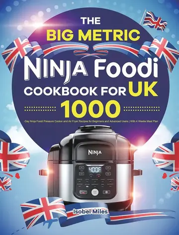 Cover of The Big Metric Ninja Foodi Cookbook for UK