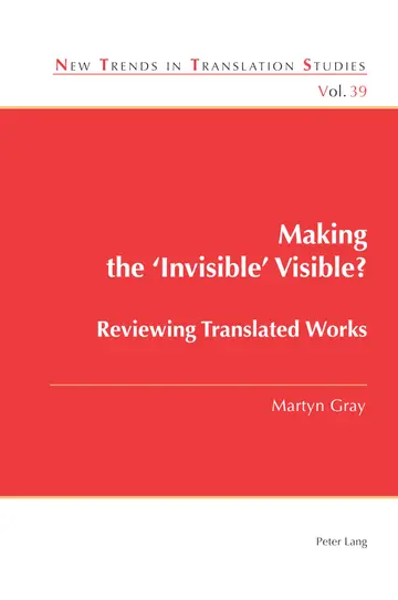 Cover of Making the ‘invisible’ Visible?