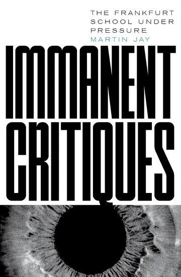 Cover of Immanent Critiques