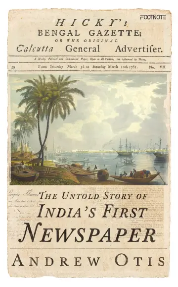 Cover of Hicky's Bengal Gazette
