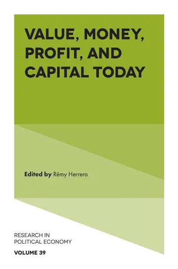 Cover of Value, Money, Profit, and Capital Today
