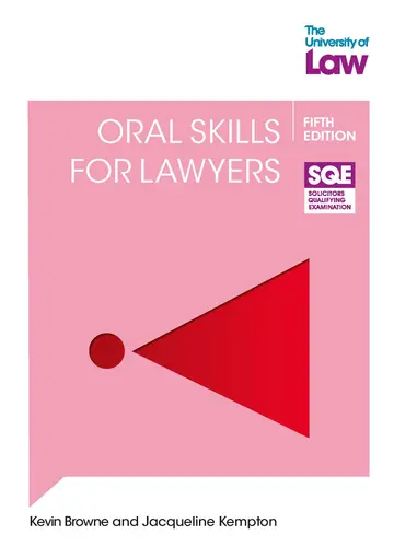 Cover of SQE2 Oral Skills for Lawyers 5e
